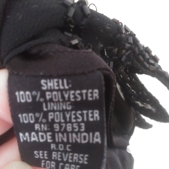 Vintage JKARA New York Beaded Asymmetrical Tank, Black - Picture 10 of 14